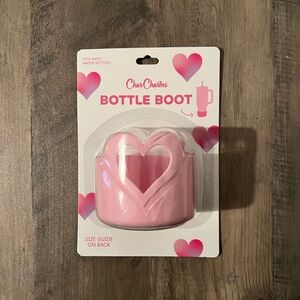 Char Charms Light Pink Heart Shaped Silicone Bottle Boot 2025